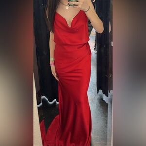 Red Sherri Hill Prom Dress